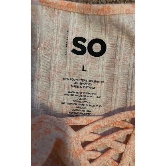 SO Peach Shirt Size Large - Picture 4 of 5
